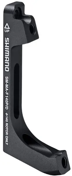 Image of Shimano SM-MAR160PS post type calliper adapter for rear 160 mm international frame FRONT I.S. MOUNT - 160 MM Black