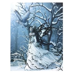 Image of Queen Of The Owls Canvas Plaque by Nene Thomas