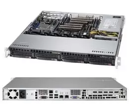 Image of CSE-813MFTQC-505CB - Rack - Server - Black - 1U - Fan fail - HDD - LAN - Power - System - Platinum Certified USA - UL listed - FCC Canada - CUL listed
