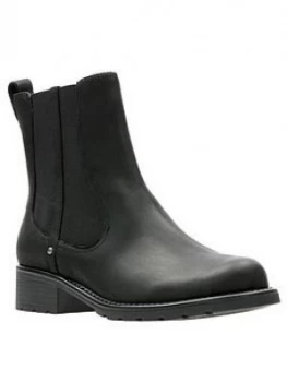 Image of Clarks Orinoco Club Wide Fit Ankle Boots - Black