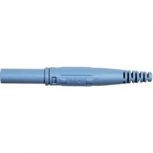 Image of Jack plug Plug straight Pin diameter 4mm Blue Staeubli