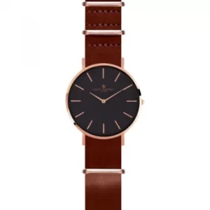 Image of Mens Smart Turnout Master Watch Oak Leather Watch
