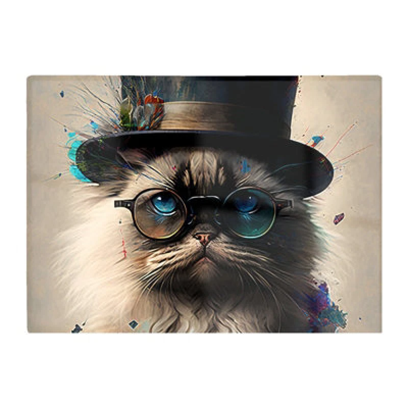 Image of Warren Reed Designer Ragdoll Cat With Glasses Splashart Chopping Board