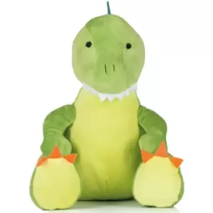 Image of Mumbles Zippie Childrens/Kids Plush Dinosaur Toy (One Size) (Green)