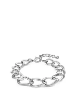 Image of Jon Richard Rhodium Plated Chain Bracelet, Silver, Women