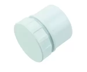 Image of Floplast White Solvent Weld Access Plug, (Dia)50mm