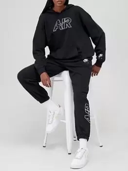 Image of Nike Air Pullover Hoodie - Black Size M Women