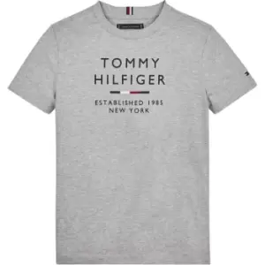 Image of Tommy Hilfiger TH LOGO TEE S/S - Grey
