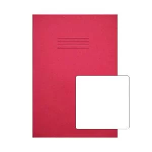 Image of Rhino Exercise Book Plain 80 Pages A4 Plus Red Pack of 50 VC50452