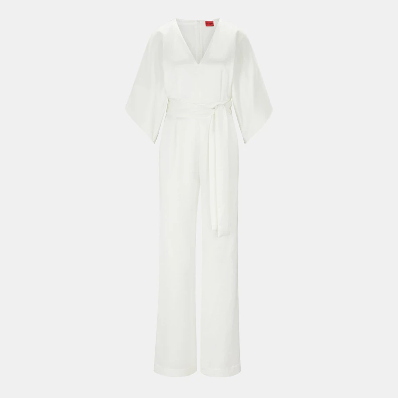 Image of Hugo Womens Kalaisa Jumpsuit Natural female 8 (S)