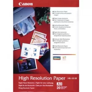 Image of Canon High Resolution Paper HR-101 1033A006 Photo paper A3 106 g/m² 20 sheet Matt