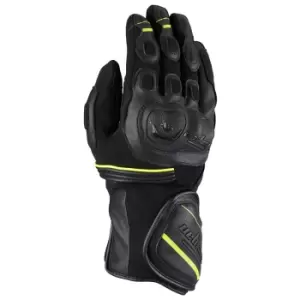 Image of Furygan Dirt Road Black Yellow Fluo Motorcycle Gloves L