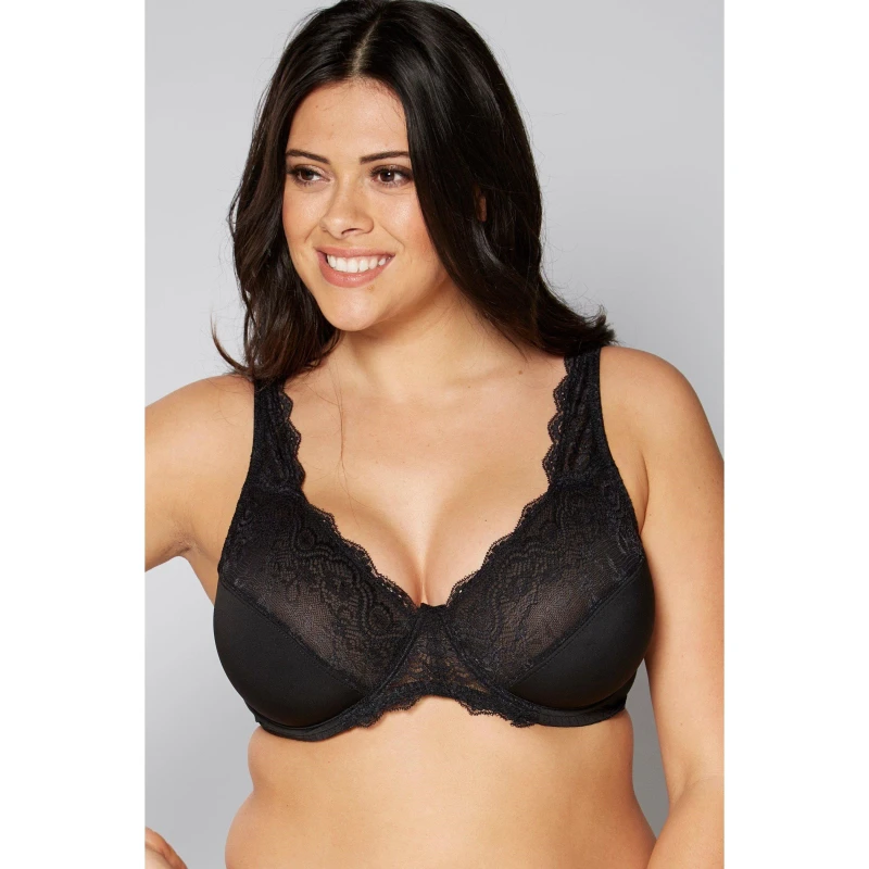 Image of Studio Soft Cup Microfiber Bra - Black 34E