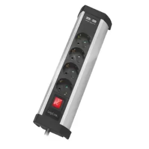 Image of LogiLink LPS236U power extension 1.5 m 4 AC outlet(s) Indoor...