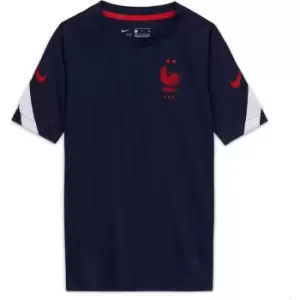 Image of Nike France Strike Top 2020 Junior - Blue
