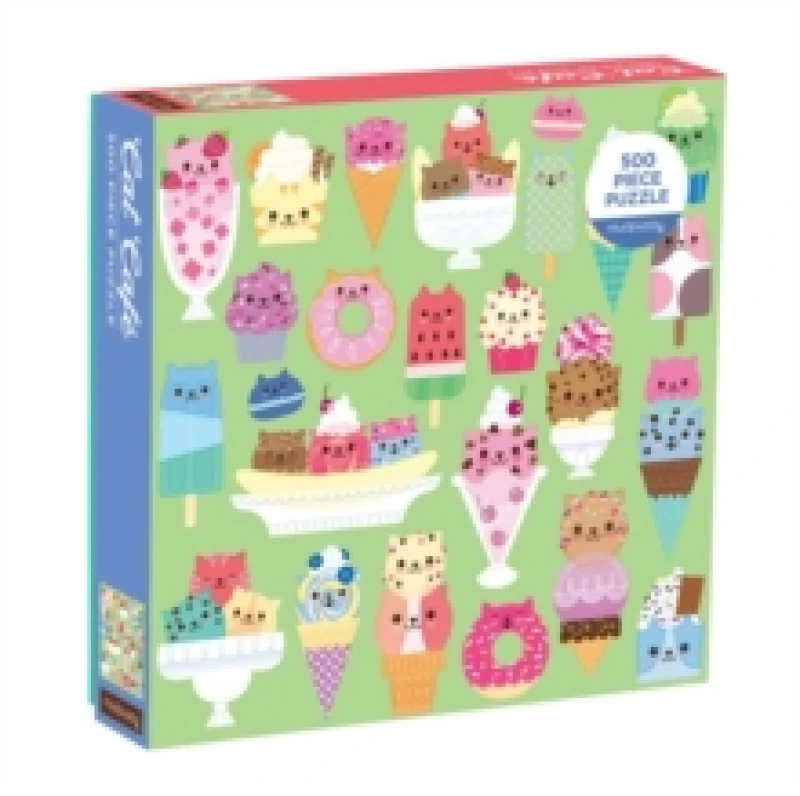 Image of Cat Cafe 500 Piece Puzzle Jigsaw