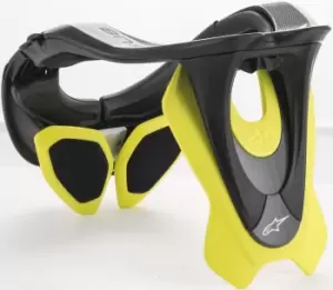 Image of Alpinestars BNS Tech-2 Neck Protector, black-yellow, Size L XL, black-yellow, Size L XL