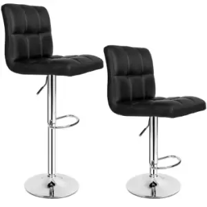 Image of TecTake 2 Tony Bar Stools - Black