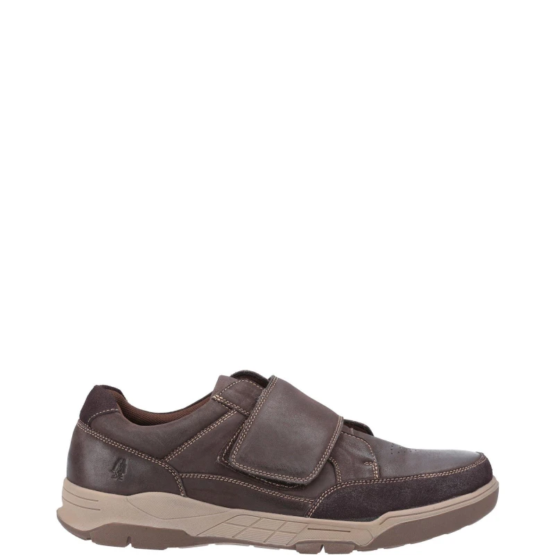 Image of Hush Puppies Fabian Touch Fastening Shoes - Brown Brown 7