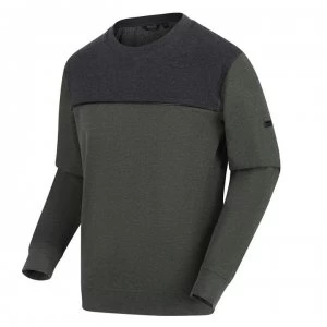 Image of Regatta Payson Fleece Sweatshirt - Dk Khaki/Ash