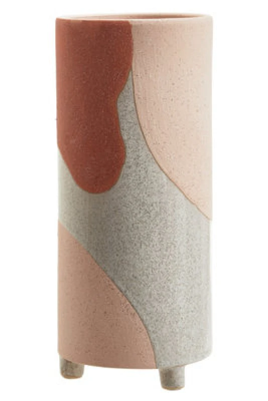 Image of Orsina - Small Ceramic Vase, Handcrafted Ceramic Flower Vase For Home Decor, Stylish Stoneware Vase For Living Room