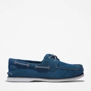 Image of Timberland 2-eye Classic Boat Shoe For Men In Blue Dark Blue, Size 7