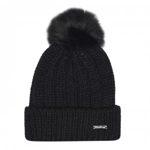 Image of Firetrap Cable Knit Hat Ladies - Black