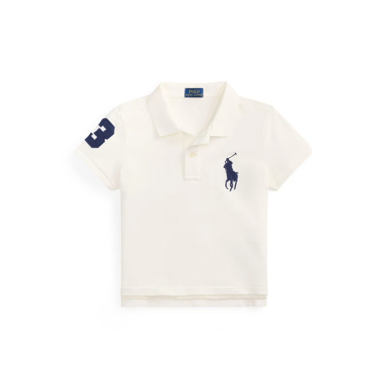 Image of Polo Ralph Lauren Kids Cropped Short Sleeve Shirt White female 8-9Y/M