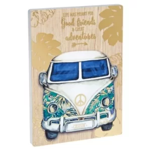 Image of Kombi Oblong Plaque Good Friends