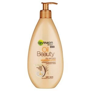 Image of Garnier Oil Beauty Body Lotion Dry Skin 400ml