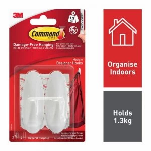 Image of Command Medium Damage Free Hanging Hooks - White