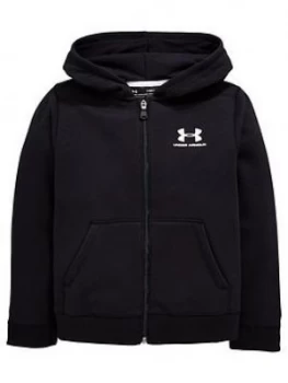 Image of Urban Armor Gear Boys Eu Cotton Fleece Zip Jacket Black Size 9 10 Years