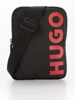 Image of HUGO Ethon Large Logo Crossbody Bag, Black, Men