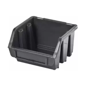 Image of Ergo s Box Plastic Parts Storage Stacking 116x112x75mm - Colour Black - Pack of 10