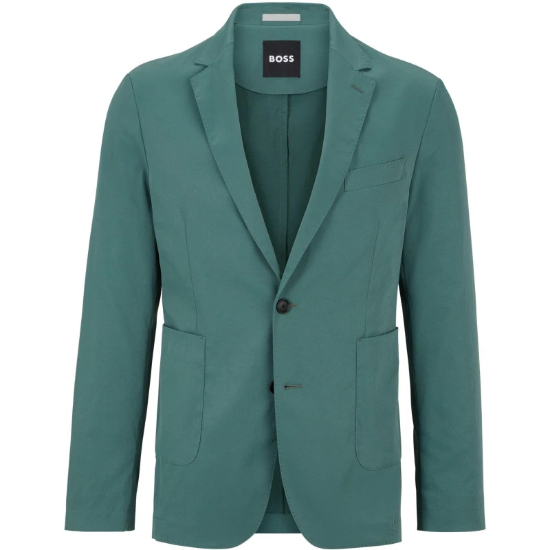 Image of Boss Mens P-Hanry Tailored Blazer Open Green male 36 (46)