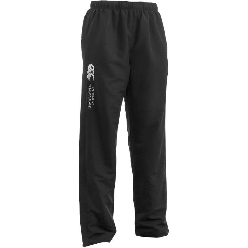 Image of Canterbury Canterbury Men Open Hem Tracksuit Bottoms in Black Size: X-Small Black XS Male 5059699422568