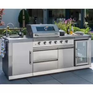 Image of Norfolk Grills Absolute Pro 4 Burner Luxury Gas BBQ Grill + Kitchen