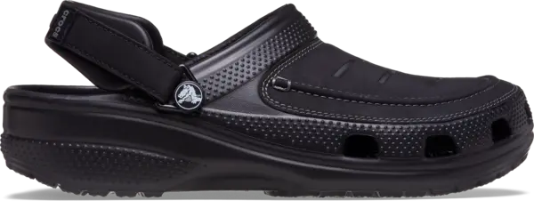 Image of Crocs Men Classic Yukon Vista II LiteRide Clogs Black/Slate Grey 9