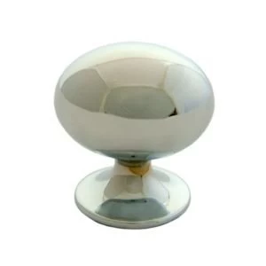 Image of BQ Chrome effect Oval Internal Knob Furniture knob D33 mm