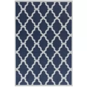 Image of Oriental Weavers Moda Trellis Blue Rug - 060x110cm