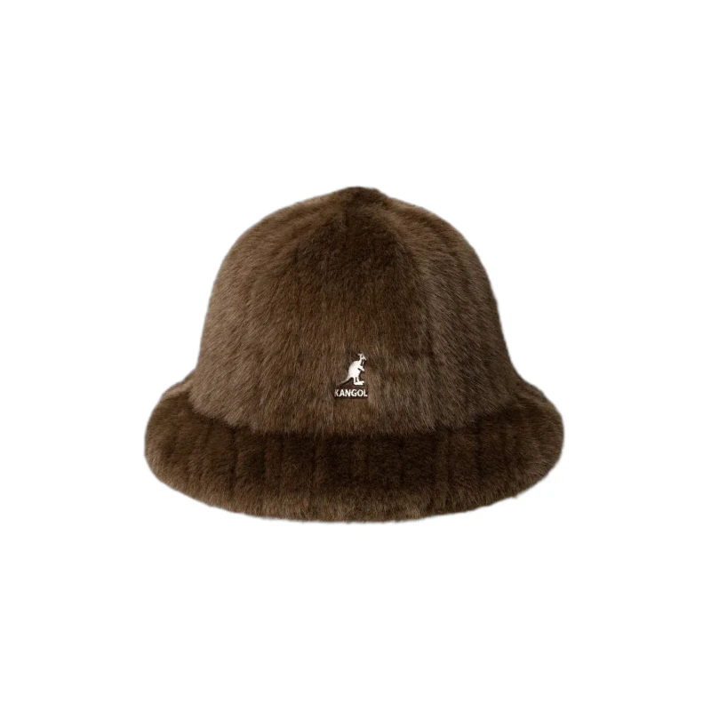 Image of Kangol Woman hat Kangol Faux Fur Casual Marron Female XL
