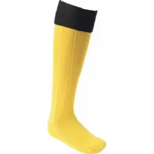 Image of Euro Mens Football Socks (7 UK-11 UK) (Gold/Black)