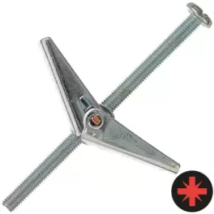 Image of Rawlplug M5 x 80mm Spring Toggle - Pack of 20 - Silver