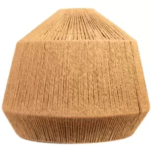 Image of Minisun - Large Rope Ceiling Light Shade Natural Rattan Wicker Easy Fit Lampshade- Natural