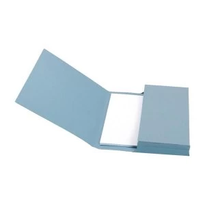 Image of 5 Star Document Wallet Full Flap Foolscap 285gms Blue Pack of 50