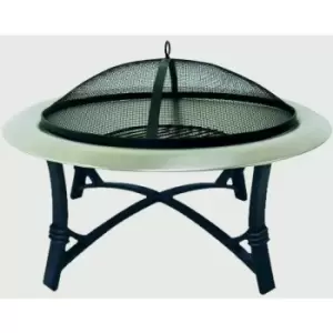 Image of Lifestyle - Prima Stainless Steel Firebowl Contemporary Stainless Steel Fire Bowl - LFS702