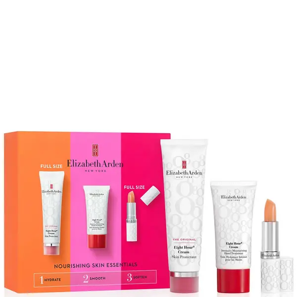 Image of Elizabeth Arden NOURISHING SKIN ESSENTIALS Eight Hour 3 Piece Gift Set