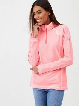 Image of Regatta Montes 1/4 Zip Top, Neon Pink, Size 20, Women