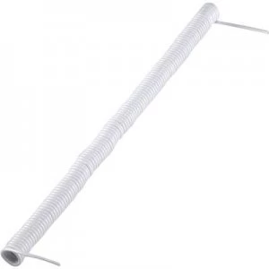 Image of Spiral cable 280 mm 3200 mm 1 x 0.12mm White