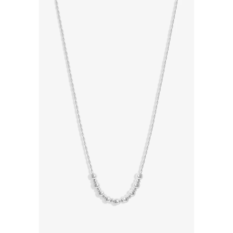 Image of Simply Silver Womens Sterling Silver 925 Rope Textured Ball Necklace Silver Female One Size